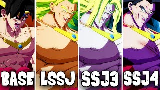 Dragon Ball FighterZ: Broly Base, SSJ, LSSJ, SSJ3, SSJ4 (4K 60FPS)