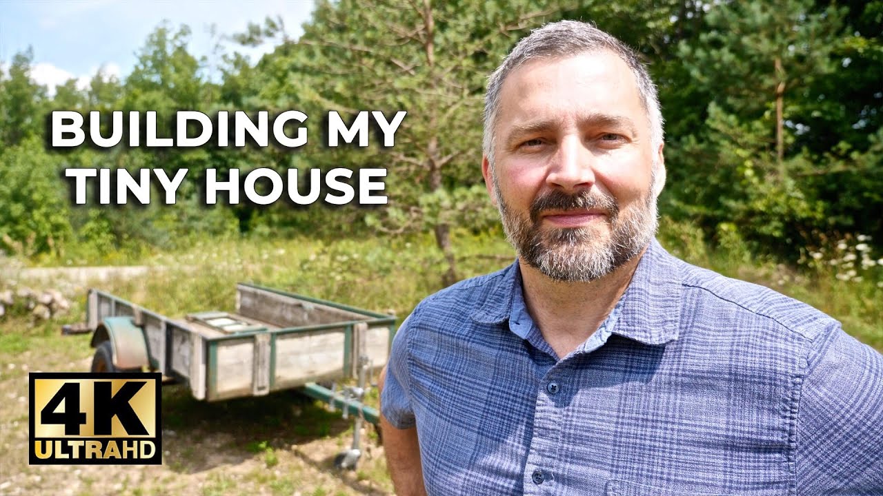 BUILDING a TINY CABIN ⭐️4K Video ⭐️ | Off Grid Cabin Build - YouTube