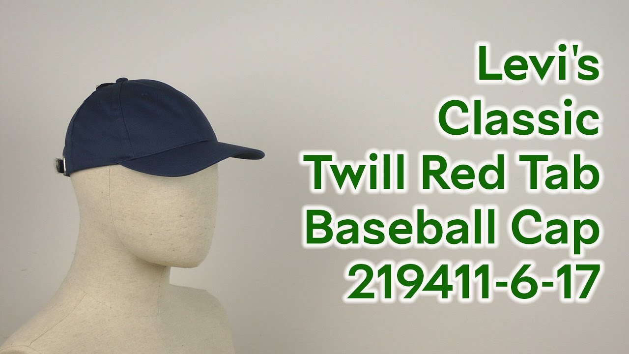 Розпаковка Levi's Classic Twill Red Tab Baseball Cap 219411-6-17 Navy Blue  - YouTube