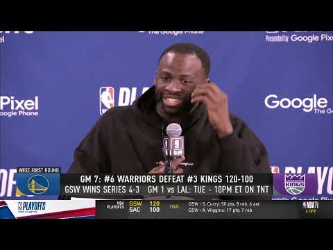 Draymond Green talks Warriors win, Full Postgame Interview 🎤