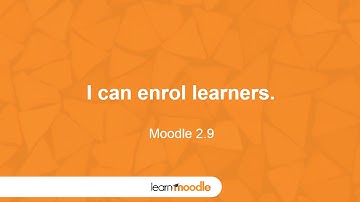Learn Moodle 2015: Enrolling Learners (Moodle 2.9)