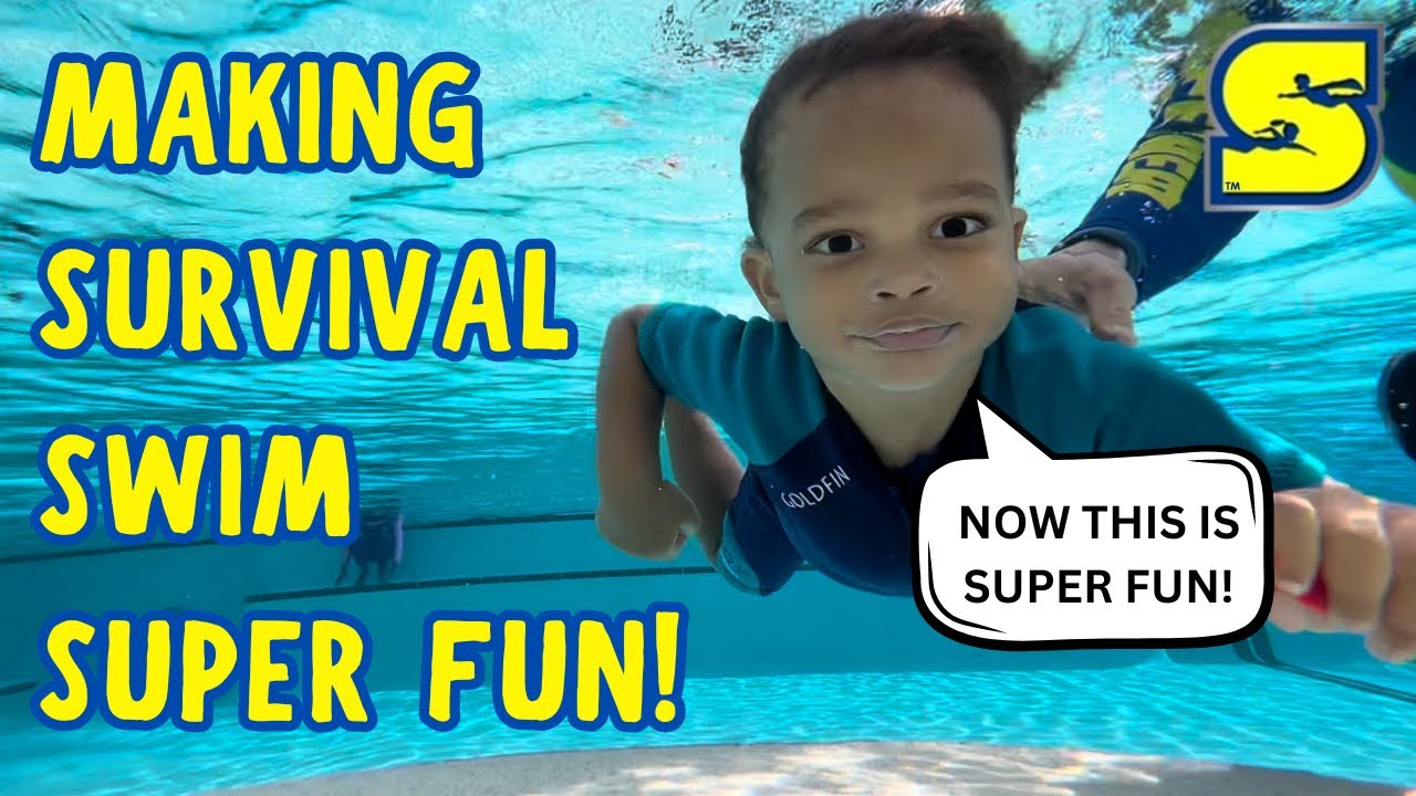 Fun Float Lesson Swiming MAKING SURVIVAL SWIM LESSONS FUN | Teaching child to flip and float ...