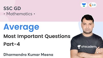Average Most Important Questions (Part-4) | Maths | SSC GD | wifistudy 2.0 | Dharmendra Kumar Meena