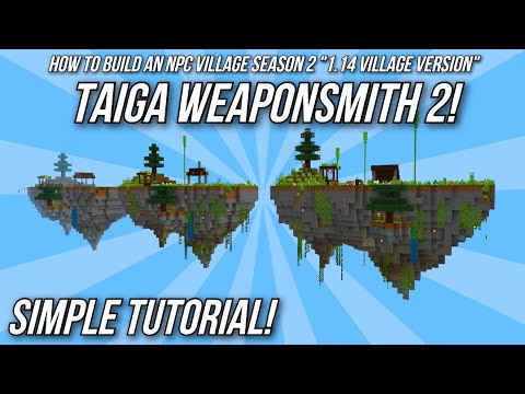 minecraft:-how-to-build-an-npc-village-tutorial---taiga-weaponsmith-2!---(1.14-village-version)