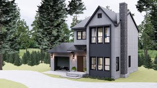 36'x26' (11x8m) What An Amazing House Design Ideas! Dream Modern FarmHouse