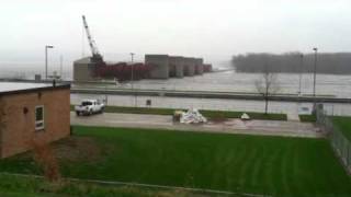 High Flood Waters On The Mississippi At Bellevue, IA