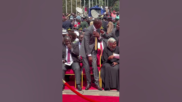 ENGINEER OSCAR SUDI DURING DP KITHURE KINDIKI SWEARING-IN CEREMONY AT KICC.