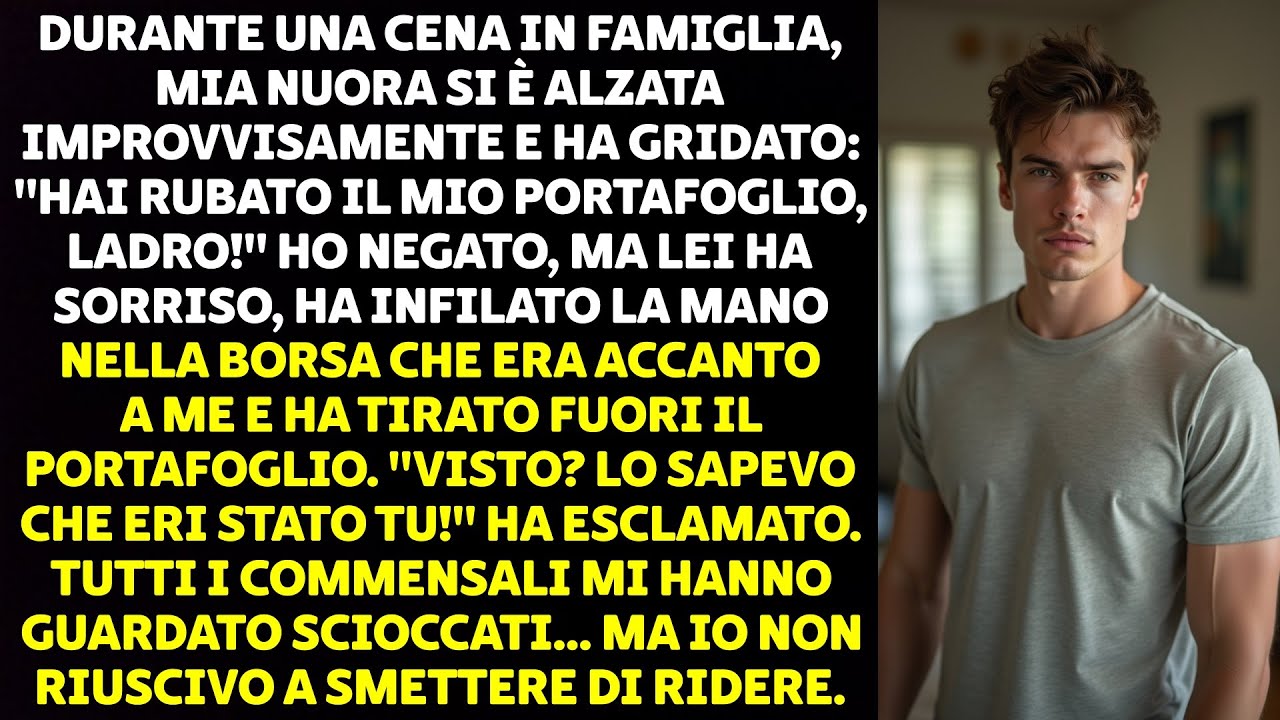 Durante la cena di fidanzamento, mia cognata si è alzata di scatto, mi ha puntato il dito contro e ha urlato: "Mi hai rubato il portafoglio, lurido ladro". Poi ha infilato la mano nella borsa di...