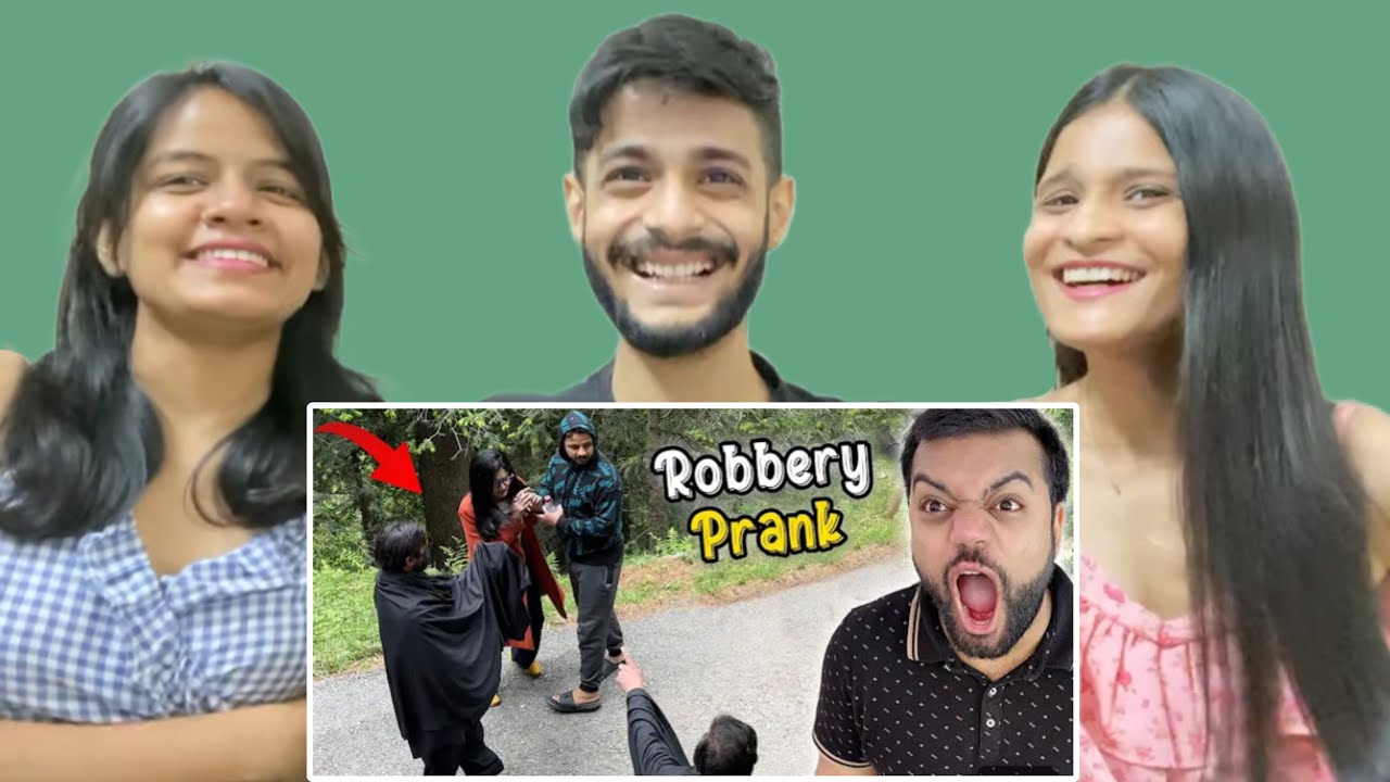 Ducky Bhai- Scary Robbery Prank | WhatTheFam Reactions!!