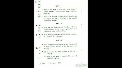 m.sc (com.sci.)1st sem 2021(com.fundamental and programming in C)