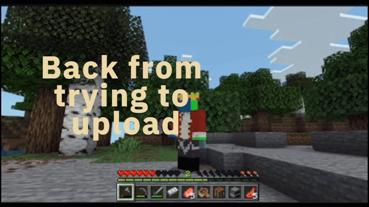 playing minecraft again - YouTube