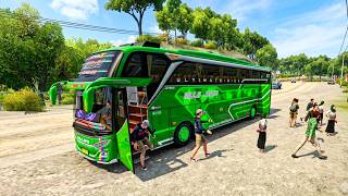 BUSSID Wisata Santai ke Bukit Madura 🌄 Pemandangan Indah, Perjalanan Bus Muji Jaya Full Penumpang screenshot 1