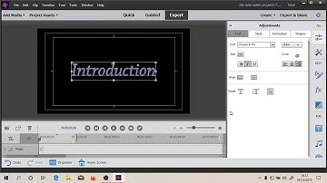 Titles in Premiere Elements