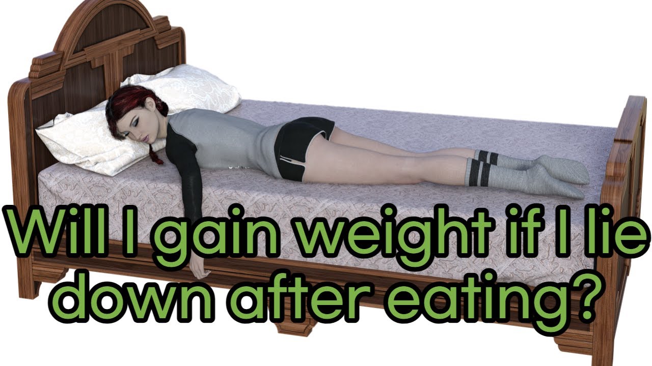 I heard that we gain weight if you lie down right after eating, is it