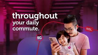 Singtel 5G. Now on the NSL and EWL MRT.