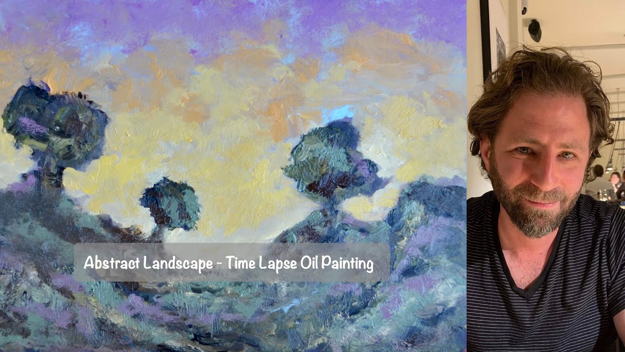Abstract Landscape - Time Lapse Oil Painting - YouTube