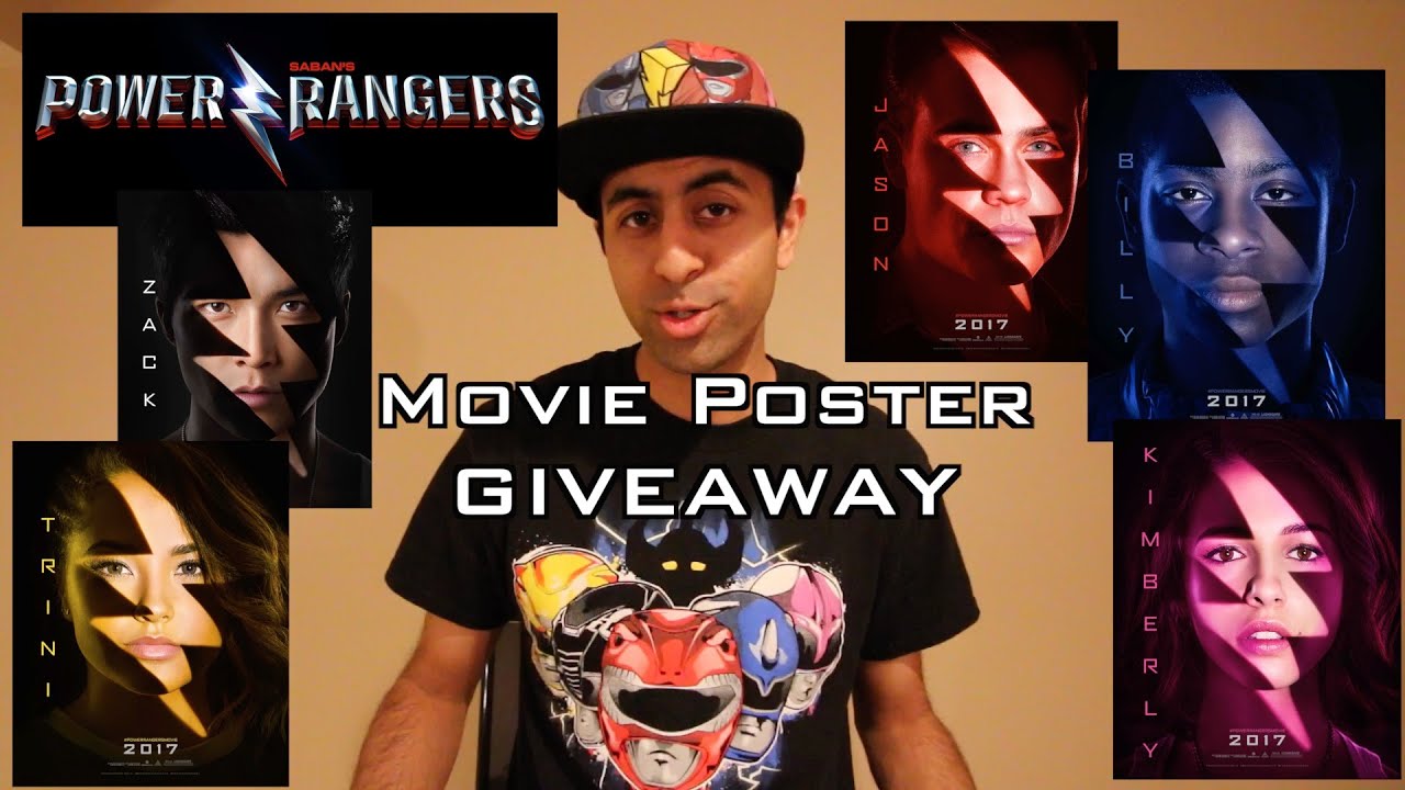 Ranger VLOG #37: Power Rangers Movie Character Poster GIVEAWAY! - YouTube