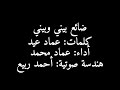 قصيدة ضائع بيني وبيني أداء عماد محمد 