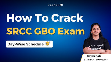 SRCC-GBO Exam Preparation Study-Plan By Sayali ma