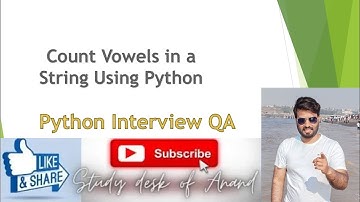 Count Vowels in a String Using Python