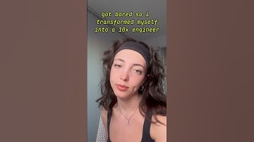 LARPing as a 10x engineer for fun #womenintech #programmerhumor #coder #coderlife 