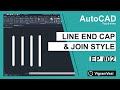 How to Change a Line End Cap or Line Join Style in AutoCAD | Tips &amp; tricks | Ep 02