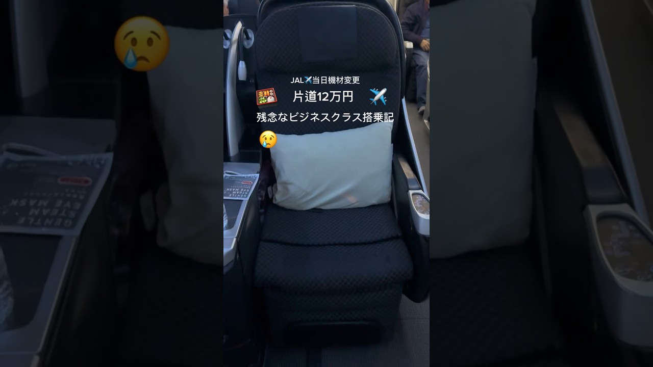 片道12万円💸✈️残念なビジネスクラス搭乗記