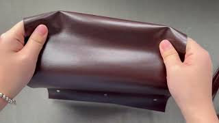 Bamboo Brown Leatherette PU Leather Material Roll for Bags and Suitcases | Yudeng Y064-101443-ODA
