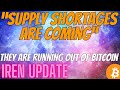 Running out of bitcoin supply wallst banks talking to miners