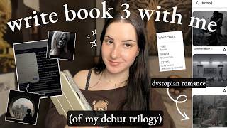 writing BOOK 3 of my debut trilogy! 🎧// writing a dystopian romance book *vlog* 💫 #authortube
