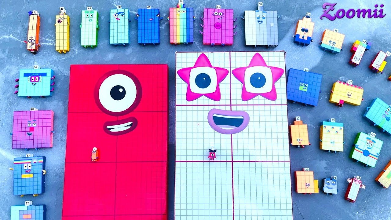 Looking for Numberblocks 1000 NEW 10000 Space ASMR | Numberblocks Satisfying Video #74