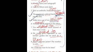 How to find the errors in sentence #findtheerror #modals #english