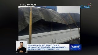 P3-M halaga ng telco cable, ninakaw at ibinenta umano nang bagsak-presyo; 2 suspek, huli | Saksi