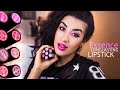 ✩ Essence Longlasting Lipstick | ОБЗОР | Свотчи на губах {8 помад} ИДЕАЛЬНАЯ помада до 200 р ✩