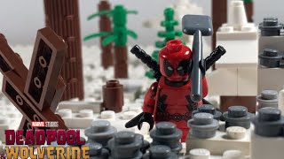 Deadpool & Wolverine | Opening Scene Deadpool Digs Up Logan’s Grave | Lego Stop Motion Remake