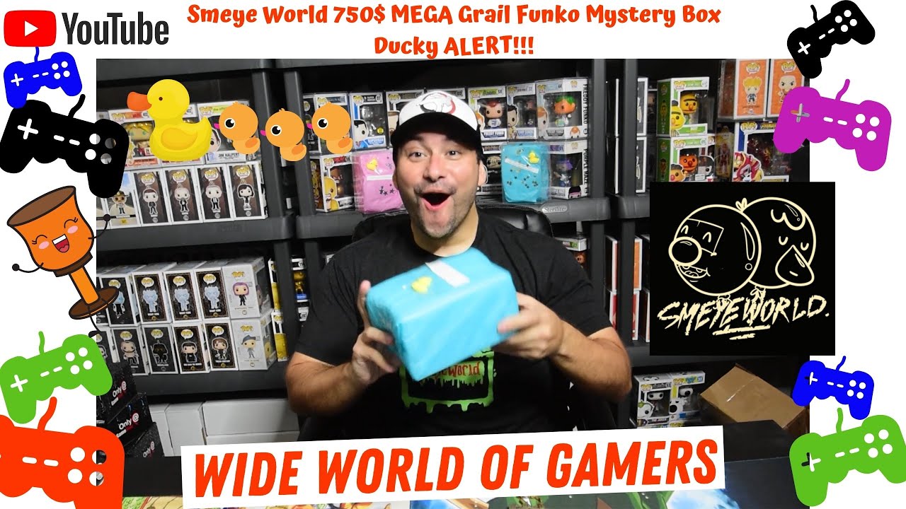 750$ Smeye World Mega Grail Funko Mystery Box!! Rubber Ducky Alert!!!!