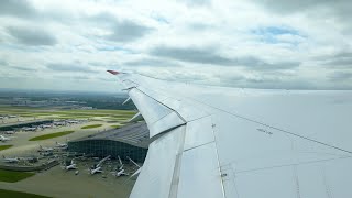 КРАСИВЫЙ ГИБКИЙ КРЫЛЬЯ | Взлет Boeing 787-9 Virgin Atlantic из Лондона (LHR)