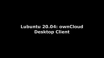 Lubuntu 20.04: ownCloud Desktop Client
