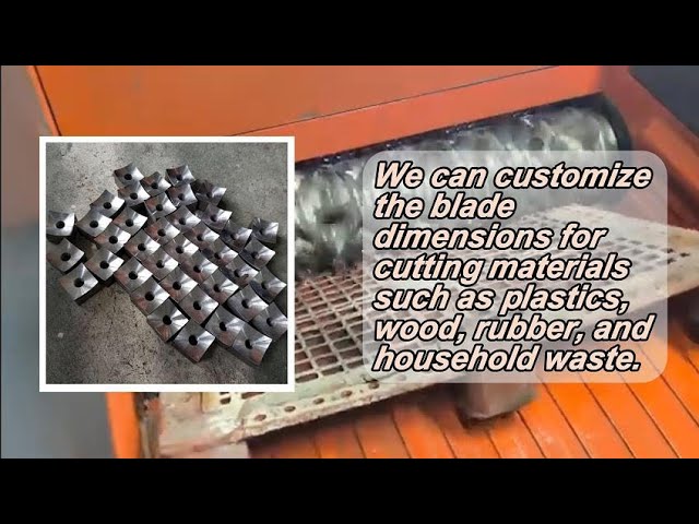 Single Shaft Shredder Blades for Plastic Pipes, Pallets & Lump Materials#cuttingtools