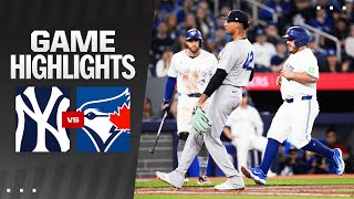 Yankees vs. Blue Jays Game Highlights (4\/15\/24) | MLB Highlights