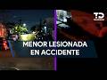 Accidente vial deja una menor lesionada en la colonia Provileón en Escobedo