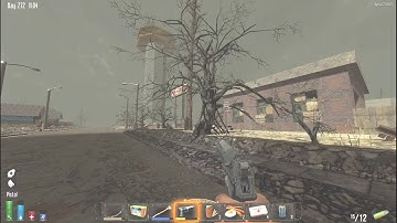 7 Days to Die Alpha 12.5 Online Survival PVP CO-0P - PART 1 "HUB CITY" Explore&Loot