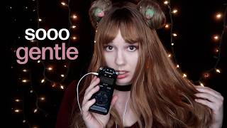 ASMR Slow, Gentle Mouth Sounds, Hair Touching, Soft Breathing (No Talking) screenshot 4