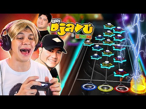TOCANDO BANDA DJAVÚ E BARÕES NO GUITAR HERO DA PISADINHA