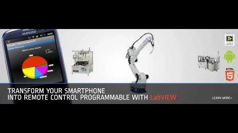 Turn your smarphone into a remote control for LabVIEW