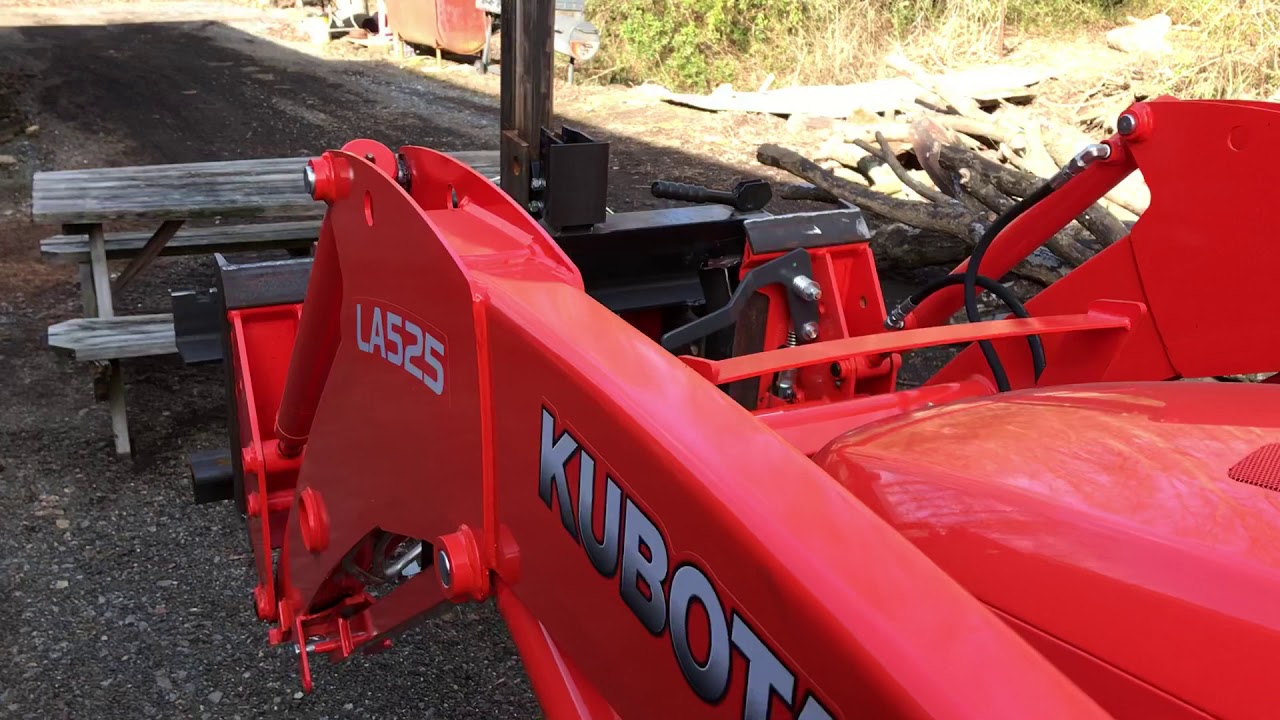 Kubota L3901 front forks 3pt quick hitch SSQA YouTube