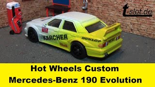 Hot Wheels Custom Mercedes Benz 190E Evolution DTM Kärcher 1:64