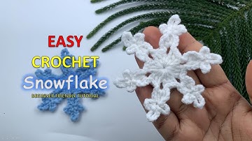Easy Crochet Snowflake Tutorial – Perfect for Christmas & Winter Decorations