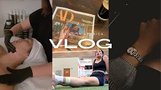 Self care vlog | You deserve it🤍| Skin treatment ✨| Marathon training | 빅씨스 홈트 | Shopping and Coffee