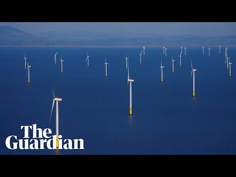 Drone footage shows world&#039;s largest offshore windfarm